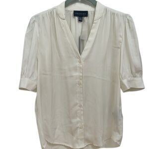 Cream Puff Sleeve Blouse | Size XS